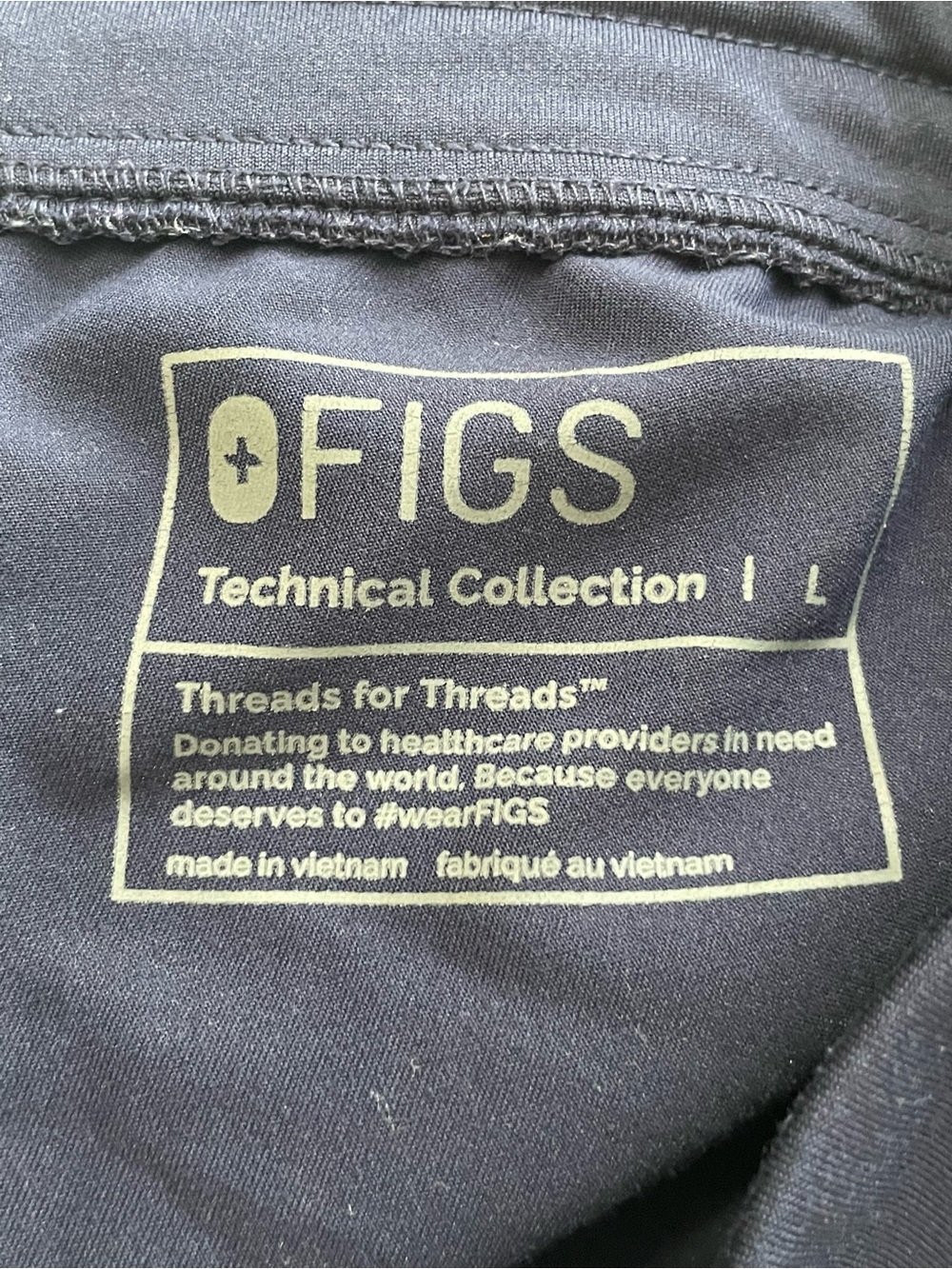 FIGS Women's Zamora Jogger Scrub Pants Technical Collection - Size Large - Blue - Picture 5 of 6